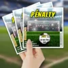 Carte à gratter annonce grossesse football personnalisée avec thème penalty