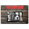 Plaque "Attention au chien" Cavalier king charles pour sécurisé votre maison