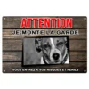 Plaque "Attention au chien" Jack russell pour sécurisé votre maison