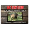 Plaque "Attention au chien" Berger belge malinois pour sécurisé votre maison