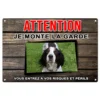 Plaque "Attention au chien" Setter anglais pour sécurisé votre maison