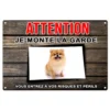 Plaque "Attention au chien" Spitz pour sécurisé votre maison