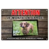 Plaque "Attention au chien" Teckel pour sécurisé votre maison