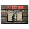 Plaque "Attention au chien" Bouvier bernois pour sécurisé votre maison