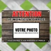 Plaque "attention au chien" personnalisée à la photo de votre animal