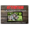 Plaque "Attention au chien" Staff pour sécurisé votre maison