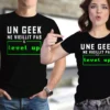 Tee shirt geek pour les fan de jeux vidéos et d'informatique