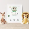 Affiche naissance thème paresseux pour immortaliser l'arrivée de bébé