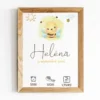 Affiche naissance thème abeille pour immortaliser l'arrivée de bébé