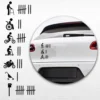 Sticker humoristique pour voiture affichant une victme liste