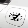 Sticker humoristique pour trappe a carburant de voiture au motif d'une jauge d'essence