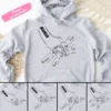Sweat personnalisé femme - pull personnalisé aux prénoms des enfants - idée cadeau pour maman, mamie, marraine etc