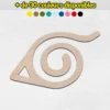 Logo konoha en bois mural personnalisé | Déco chambre naruto
