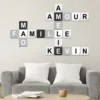 Décoration en bois lettre murale pour former des mots