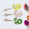 Fleur en bois personnalisée - idée cadeau mamie - cadeau maîtresse