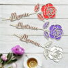 Rose en bois personnalisée - idée cadeau mamie - cadeau maîtresse