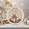 Boule de Noël Renrd personnalisée au prénom de l'enfant