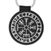 Porte-clés représentant la boussole Vegvisir des Vikings.