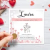 Carte à gratter personnalisée pour faire sa demande en maraige ou encore sa demande en fiançaille et témoins de mariage