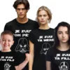 T shirt star wars humoristique avec ecrit : Je suis ton père, je suis ta mère, je suis ton fils ou je suis ta fille