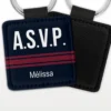 Porte-clés ASVP personnalisé au prénom de l'agent