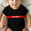 Body pompier pour bébé avec l'appélation "Super Pompier".