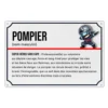 Plaque en aluminium Pompier illustrant une définition style dictionnaire du mot "Pompier"