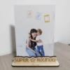 Porte photo avec l'inscription "Super Nounou" personnalisé au prénom de l'enfant et prêt à accueillir une photo au format 10x15cm.