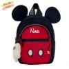 Sac à dos Mickey personnalisé au prénom de l'enfant, adapté pour la maternelle & la crêche