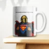 Tasse Super pompier déguisé en Superman avec citations flateuses