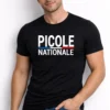 T shirt picole nationale humoristique avec design bleu blanc rouge et typographie "Picole Nationale"