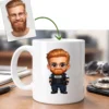 Mug police nationale personnalisé avec photo transformée en avatar et prénom