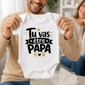 Body bébé Tu vas être papa pour annoncer une grossesse au futur papa