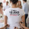 T-shirt anniversaire personnalisé à signer avec âge personnalisé pour femme ou homme