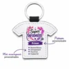Porte clé Super Infirmière personnalisé avec prénom et mots encourageants