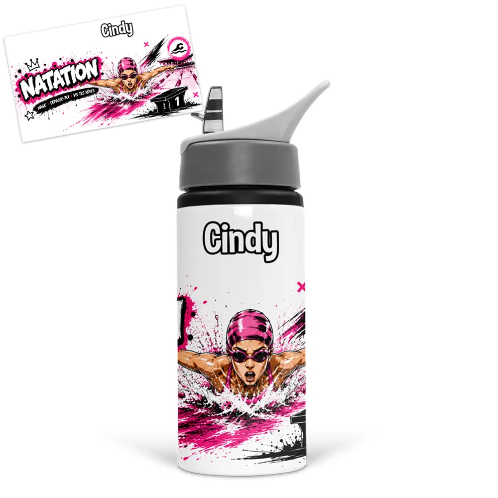 Gourde natation personnalisée avec prénom - 500 ml – Image 3