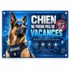 plaque chien ne prenant pas de vacances